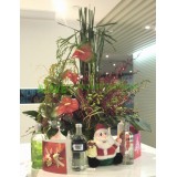 ACFF021 - 掌, 泰國蘭花連12吋高花瓶花枱花